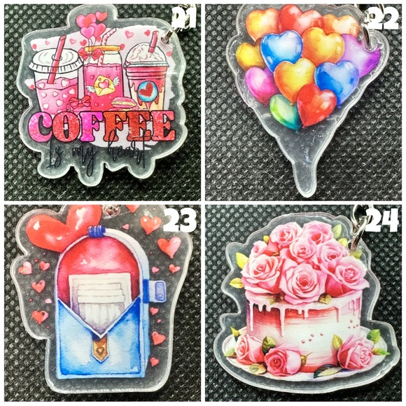 Valentine’s KBK Acrylic Keychains - Picture 7 of 8